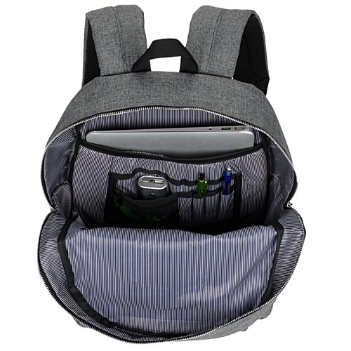 Additional Image 1 - a grey backpack with a video game controller inside