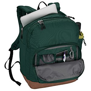 Additional Image 1 - a green backpack with a paper in it