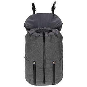 Additional Image 2 - a grey backpack with black straps