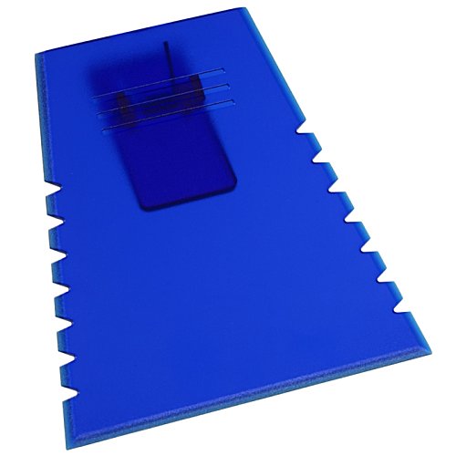 Additional Image 1 - a blue plastic object with a rectangular object on it