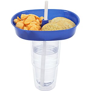 Additional Image 3 - a blue bowl with food in it