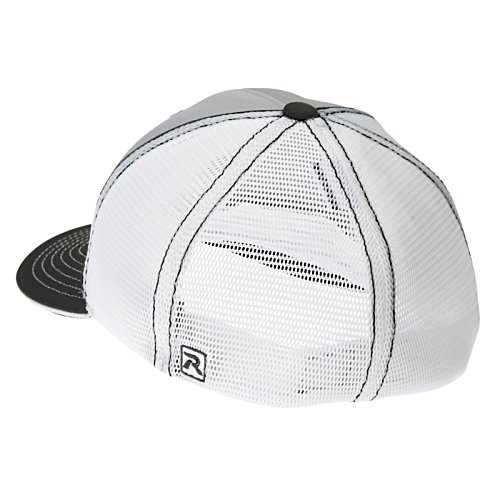 Additional Image 1 - a white hat with black trim