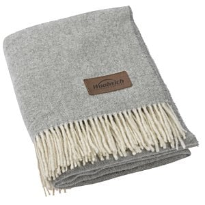 Additional Image 1 - a grey and white blanket