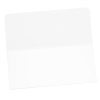 a white square object on a white background