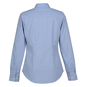 Additional Image 1 - a back view of a blue shirt