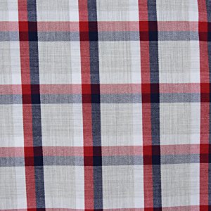 Additional Image 2 - a red and white plaid fabric