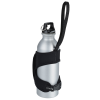 a water bottle with a strap