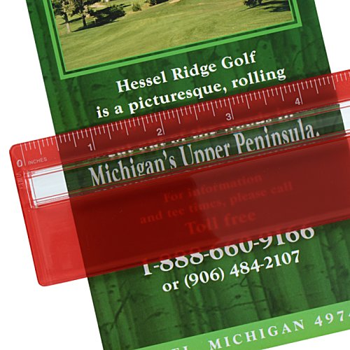 Additional Image 1 - a green card with a red tape