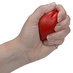 a hand holding a red ball