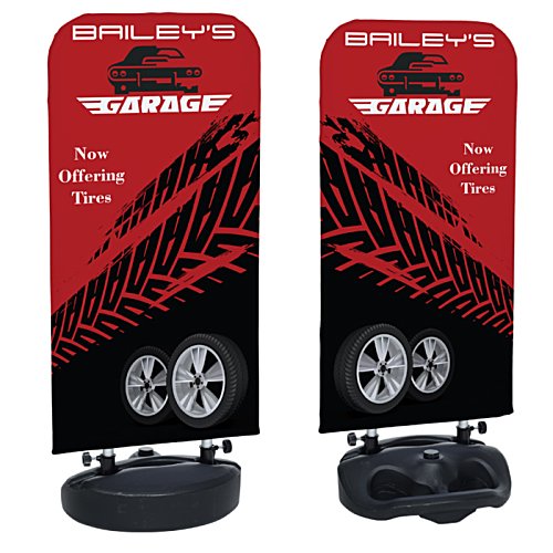 Additional Image 1 - a pair of red and black signs