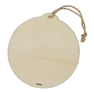 Additional Image 1 - a round wooden object with a string