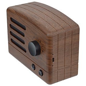 Additional Image 4 - a brown wooden radio with black knob