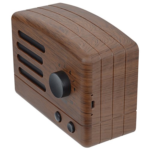 Additional Image 4 - a brown wooden radio with black knob