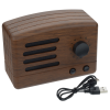 View Image 2 of 5 of Vintage Wood Grain Bluetooth Speaker - 24 hr