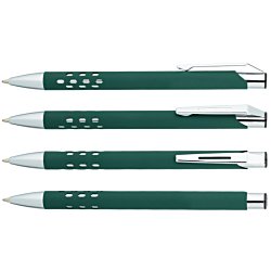 a group of pens with caps