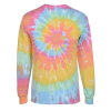 View Image 2 of 3 of Tie-Dyed Multicolor Spiral LS T-Shirt