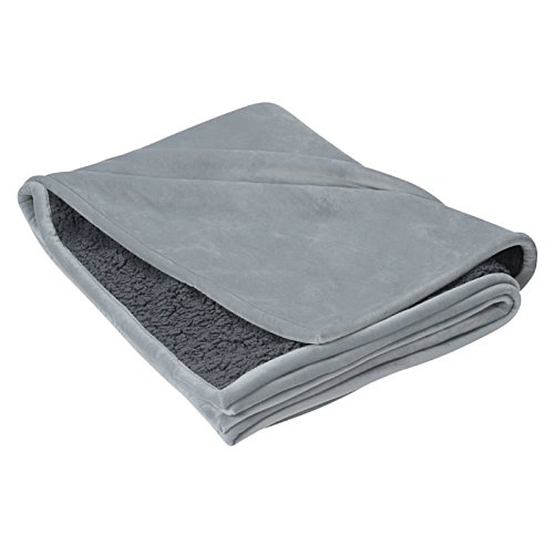 Additional Image 2 - a folded grey blanket on a white background