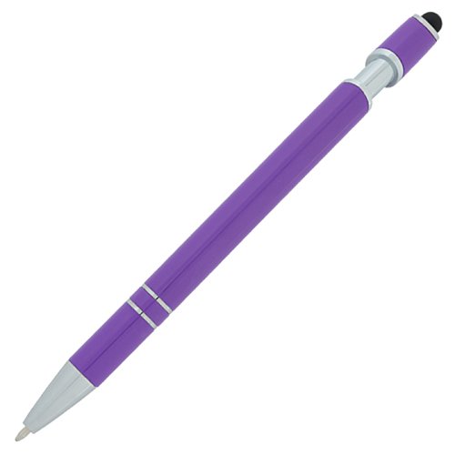 Additional Image 1 - a purple pen with silver tips