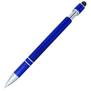 Additional Image 3 - a blue pen with a silver cap