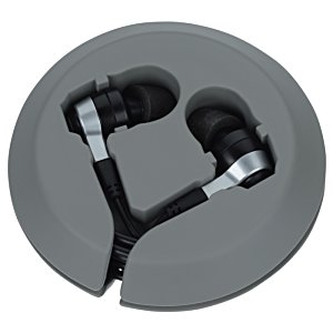 Additional Image 5 - a pair of black earbuds
