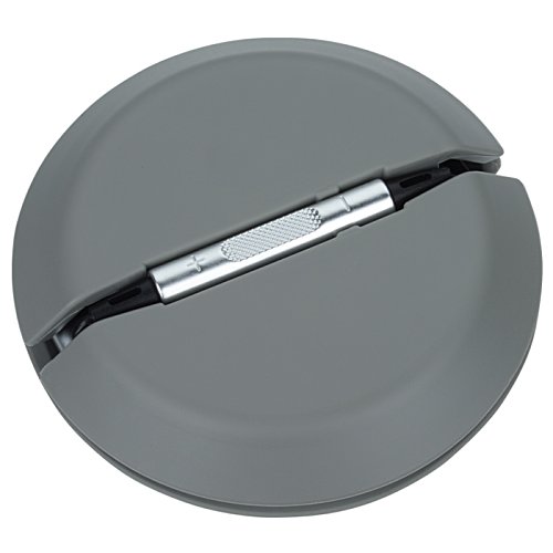 Additional Image 1 - a grey circular object with a metal handle