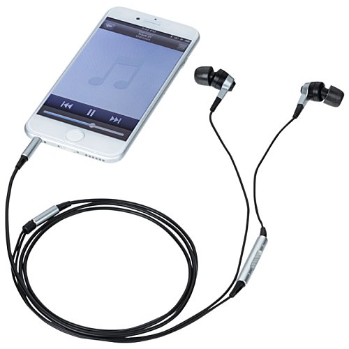Additional Image 2 - a phone with earbuds attached to it