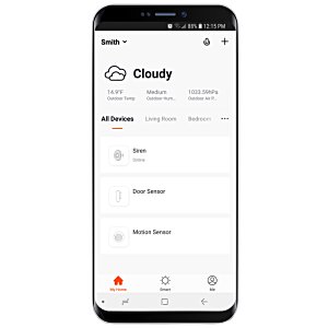 Additional Image 7 - a black cell phone with white text on screen