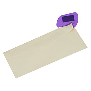 Additional Image 2 - a white rectangular object with a purple label