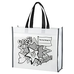 Additional Image 1 - a white bag with a black design