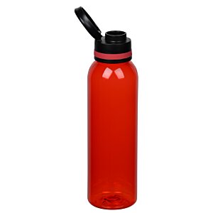 Additional Image 1 - a red water bottle with a black lid