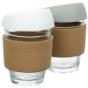 two cups with brown bands