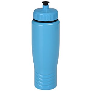 Additional Image 3 - a blue water bottle with a black lid