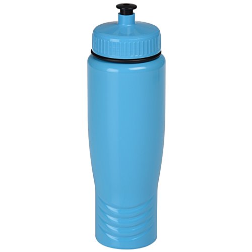 Additional Image 3 - a blue water bottle with a black lid