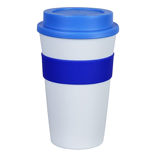 Additional Image 5 - a grey and orange coffee cup