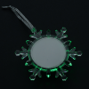 View Image 2 of 6 of Light-Up Snowflake Photo Ornament
