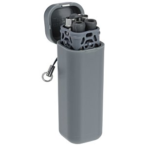 Additional Image 2 - a grey lighter with a black cover