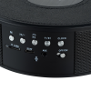 a black round object with buttons
