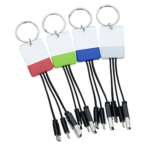 Additional Image 3 - a group of keychains with black cords