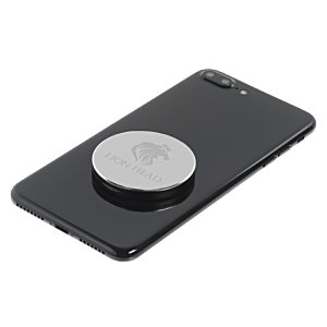 Additional Image 1 - a black phone with a round object on it
