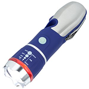 Additional Image 3 - a blue and silver flashlight