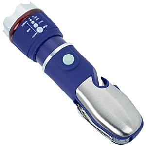 Additional Image 4 - a blue and silver flashlight