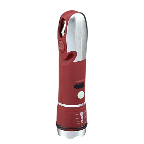 Additional Image 3 - a red and silver flashlight