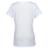View Image 2 of 3 of Team Favorite Blended V-Neck T-Shirt - Ladies' - White - Embroidered