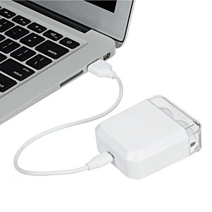 Additional Image 4 - a white charger next to a laptop