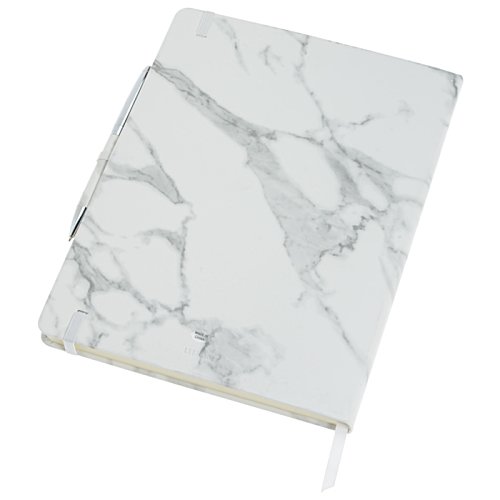 Additional Image 1 - a white marbled notebook