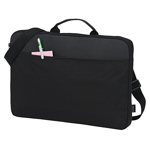 Additional Image 1 - a black briefcase with a strap