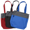View Image 2 of 5 of Two-Tone Colorblock Laptop Tote