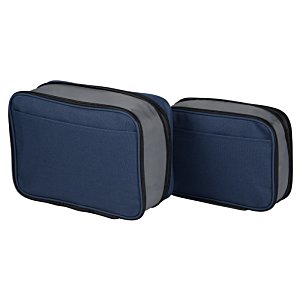 Additional Image 1 - a pair of blue and grey bags