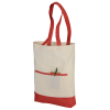 View Image 2 of 4 of Color Trim Cotton Sheeting Tote