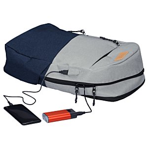 Additional Image 1 - a grey and black bag with a black object on it